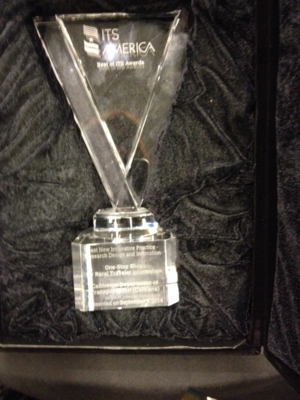 ITS America Best of ITS Award trophy for OSS ITS America Best of ITS Award trophy for OSS